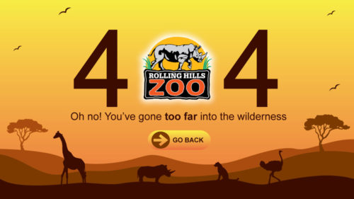 Zoo 404 Error Page