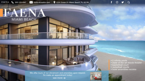 Faena Landing Page